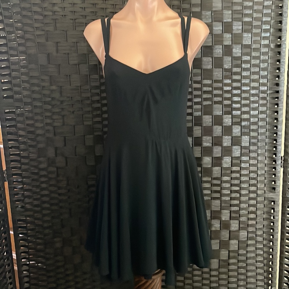 KIMCHI BLUE•BLACK MULTI STRAP MINI DRESS